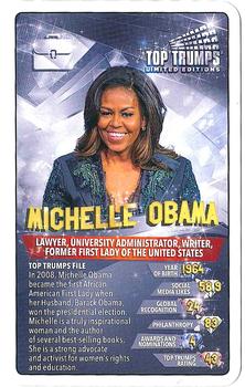 2019 Top Trumps Limited Editions Celebrities #NNO Michelle Obama Front