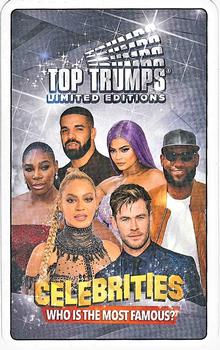 2019 Top Trumps Limited Editions Celebrities #NNO Title Card Front