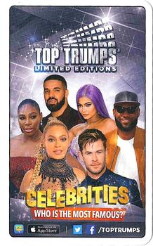 2019 Top Trumps Limited Editions Celebrities #NNO Kanye West Back