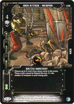 2005 Score Epic Battles - Mortal Kombat: Round 1 #20 Battle Mastery Front