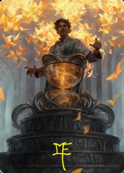 2021 Magic The Gathering Strixhaven: School of Mages - Art Series Gold Artist Signature #1/81 Introduction to Prophecy Front