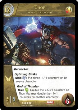 2017 Upper Deck VS System 2PCG: Legacy #LEG-002 Thor Front