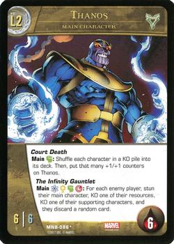 2017 Upper Deck VS System 2PCG: Legacy - Marvel Battles (Replacements) #MNB-086* Thanos Front