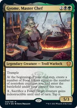 2021 Magic The Gathering Commander #5 Gyome, Master Chef Front
