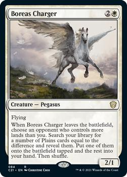 2021 Magic The Gathering Commander #84 Boreas Charger Front