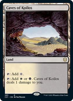 2021 Magic The Gathering Commander #283 Caves of Koilos Front