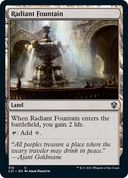 2021 Magic The Gathering Commander #310 Radiant Fountain Front