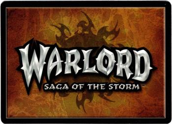 2001 Warlord Saga of the Storm Assassin's Strike #051 Premonition Back