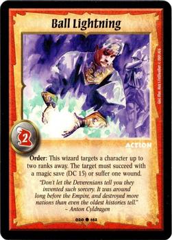 2001 Warlord Saga of the Storm - Good & Evil #020 Ball Lightning Front