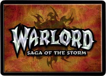 2001 Warlord Saga of the Storm #072 Frederik Lahr Back
