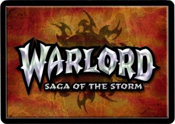 2001 Warlord Saga of the Storm #218 Husuk Back