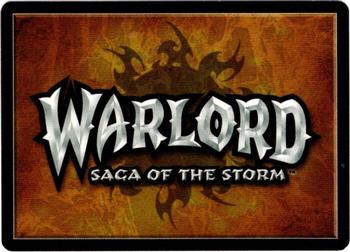 2001 Warlord Saga of the Storm #240 Tsinanok Back