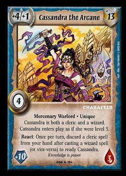 2002 Warlord Saga of the Storm - Nest of Vipers #068 Cassandra the Arcane Front