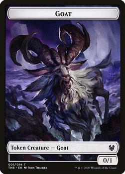 2020 Magic The Gathering Theros Beyond Death - Token #001/014 Goat Front