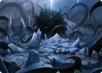 2021 Magic the Gathering Kaldheim - Art Series #15 Icebreaker Kraken Front
