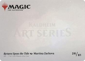2021 Magic the Gathering Kaldheim - Art Series #26 Return Upon the Tide Back