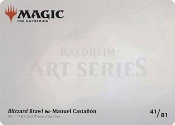2021 Magic the Gathering Kaldheim - Art Series #41 Blizzard Brawl Back