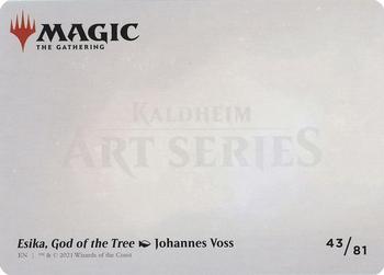 2021 Magic the Gathering Kaldheim - Art Series #43 Esika, God of the Tree Back