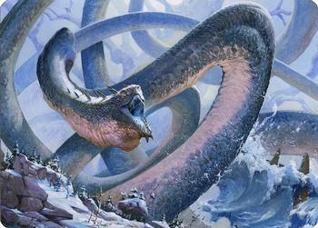 2021 Magic the Gathering Kaldheim - Art Series #60 Koma, Cosmos Serpent Front