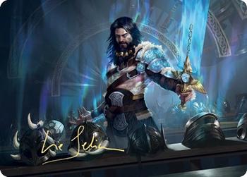 2021 Magic the Gathering Kaldheim - Art Series Gold Artist Signature #2 Halvar, God of Battle Front