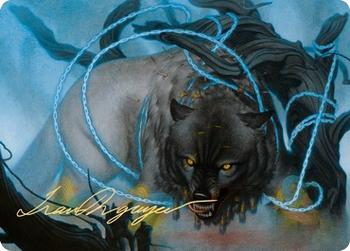 2021 Magic the Gathering Kaldheim - Art Series Gold Artist Signature #11 Bind the Monster Front