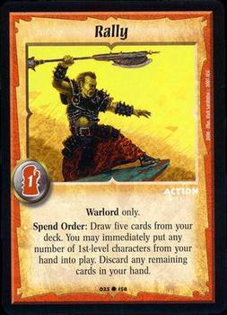 2003 Warlord Saga of the Storm - Dominance #023 Rally Front