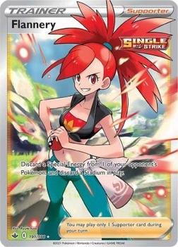 2021 Pokemon Sword & Shield Chilling Reign #191/198 Flannery Front