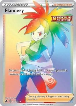 2021 Pokemon Sword & Shield Chilling Reign #215/198 Flannery Front