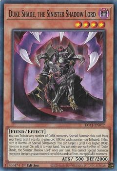 2021 Yu-Gi-Oh! Egyptian God Deck: Slifer the Sky Dragon English 1st Edition #EGS1-EN017 Duke Shade, the Sinister Shadow Lord Front
