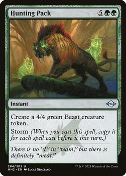 2021 Magic The Gathering Modern Horizons 2 #284 Hunting Pack Front