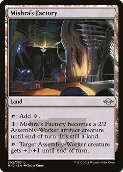 2021 Magic The Gathering Modern Horizons 2 #302 Mishra's Factory Front