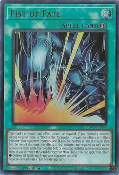 2021 Yu-Gi-Oh! Egyptian God Deck: Obelisk the Tormentor English 1st Edition  #EGO1-EN003 Fist of Fate Front