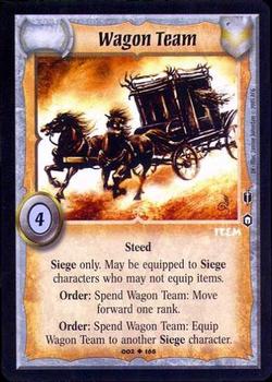 2005 Warlord Saga of the Storm - Dragon's Fury #002 Wagon Team Front