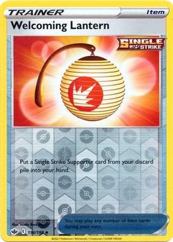 2021 Pokemon Sword & Shield Chilling Reign - Reverse Holo #156/198 Welcoming Lantern Front