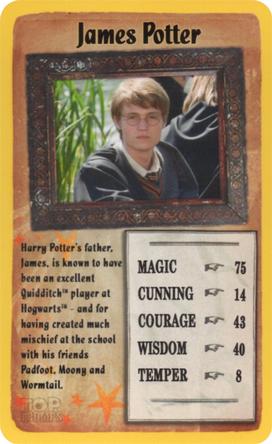2016 Top Trumps Harry Potter and The Order of The Phoenix #NNO James Potter Front