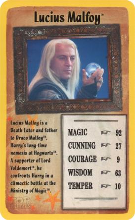 2016 Top Trumps Harry Potter and The Order of The Phoenix #NNO Lucius Malfoy Front
