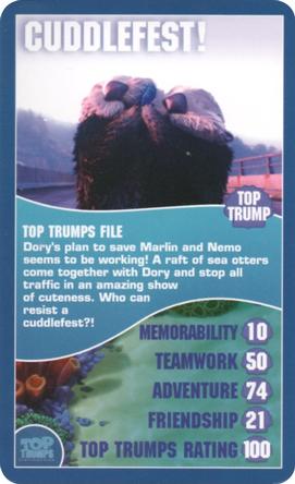 2016 Top Trumps Finding Dory 30 Memorable Moments #NNO Cuddlefest! Front