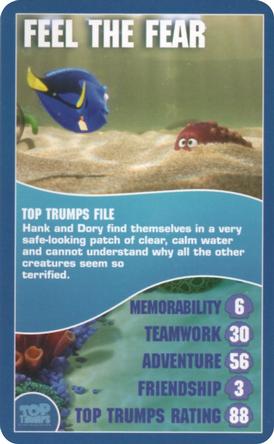 2016 Top Trumps Finding Dory 30 Memorable Moments #NNO Feel the fear Front