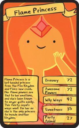 2016 Top Trumps Adventure Time #NNO Flame Princess Front