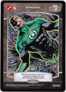 2017 Panini MetaX Green Lantern #C38-GL Strength 5 Front