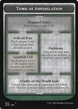 2021 Magic The Gathering Adventures in the Forgotten Realms - Tokens #005 / 022 The Atropal / Tomb of Annihilation Back