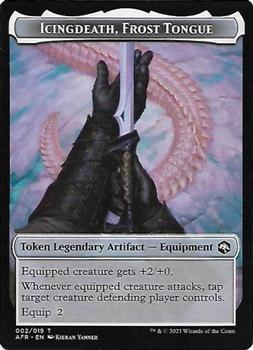 2021 Magic The Gathering Adventures in the Forgotten Realms - Tokens #002 Icingdeath, Frost Tongue Front