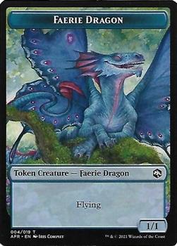 2021 Magic The Gathering Adventures in the Forgotten Realms - Tokens #004 Faerie Dragon Front