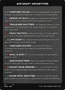 2021 Magic The Gathering Adventures in the Forgotten Realms - Tokens #009 Zombie Back