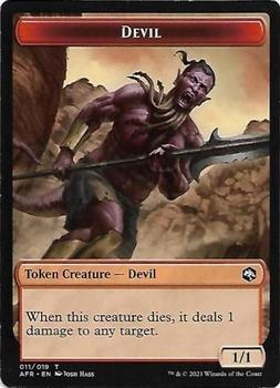 2021 Magic The Gathering Adventures in the Forgotten Realms - Tokens #011 Devil Front