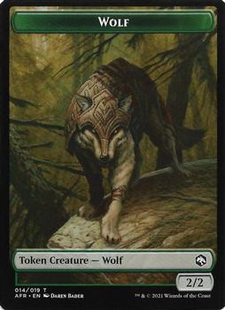 2021 Magic The Gathering Adventures in the Forgotten Realms - Tokens #014 Wolf Front