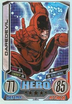 2012 Topps Marvel Hero Attax Series 2: Avengers #2 Daredevil Front