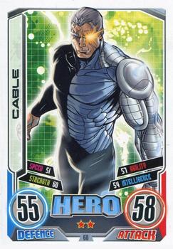 2012 Topps Marvel Hero Attax Series 2: Avengers #60 Cable Front