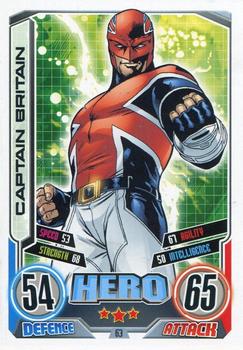 2012 Topps Marvel Hero Attax Series 2: Avengers #63 Captain Britain Front