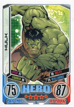 2012 Topps Marvel Hero Attax Series 2: Avengers #75 Hulk Front